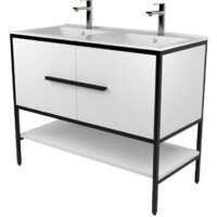 Дабер Тумба под умывальник 007 100 (черный/белый)