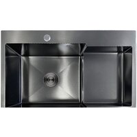 AKS Прямоугольная 78x48 левая (графит)