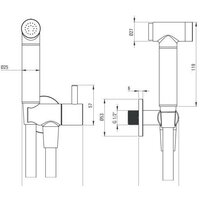 Гигиенический душ Deante Bidetta ANW 051B - Превью изображения №2 — Интернет-магазин Time-Shop