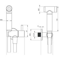 Гигиенический душ Deante Bidetta ANW 051B - Превью изображения №2 — Интернет-магазин Time-Shop