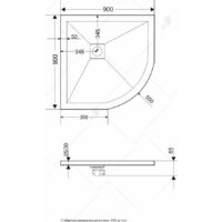 Душевой поддон RGW ST/R-W 90x90 - Превью изображения №3 — Интернет-магазин Time-Shop