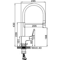 Смеситель Ledeme L4092D-12 - Превью изображения №2 — Интернет-магазин Time-Shop
