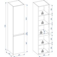 Lauter Шкаф-пенал Навесной Mia 40 (графит) - Превью изображения №2 — Интернет-магазин Time-Shop