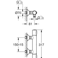 Смеситель Grohe Grohtherm 500 34793000 - Превью изображения №4 — Интернет-магазин Time-Shop