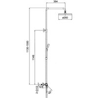Душевая система  Gappo G2495-71 - Превью изображения №2 — Интернет-магазин Time-Shop