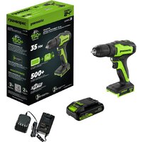 Дрель-шуруповерт Greenworks GD24DD35K2 3704007CUA (с 1-м АКБ) - Превью изображения №6 — Интернет-магазин Time-Shop