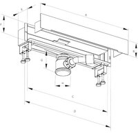 Трап/канал Deante KOW 003D - Превью изображения №3 — Интернет-магазин Time-Shop