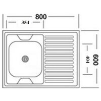 Кухонная мойка КромРус EC-220M RUS (левая) - Превью изображения №3 — Интернет-магазин Time-Shop