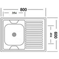 Кухонная мойка КромРус EC-220M RUS (левая) - Превью изображения №2 — Интернет-магазин Time-Shop