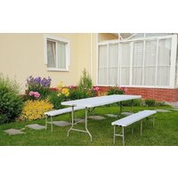 Стол Calviano Складной, пластиковый 180 см (усиленные ноги) - Превью изображения №3 — Интернет-магазин Time-Shop