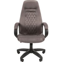 Офисное кресло CHAIRMAN Home 951 (велюр, Т-55 серый) - Превью изображения №2 — Интернет-магазин Time-Shop