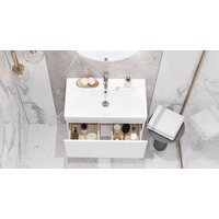  Velvex Тумба под умывальник Compo 700-0-1 tp.COM.9696.70.1Y (белый глянец) - Превью изображения №3 — Интернет-магазин Time-Shop