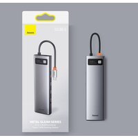 Док-станция Baseus Metal Gleam Series 11-in-1 Multifunctional HUB Type-C Hub Docking Station CAHUB-CT0G - Превью изображения №9 — Интернет-магазин Time-Shop