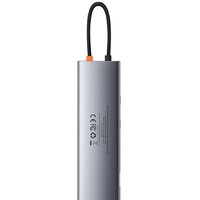 Док-станция Baseus Metal Gleam Series 11-in-1 Multifunctional HUB Type-C Hub Docking Station CAHUB-CT0G - Превью изображения №5 — Интернет-магазин Time-Shop