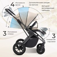 Универсальная коляска Sweet Baby Ricci Air 2в1 (капучино) - Превью изображения №10 — Интернет-магазин Time-Shop