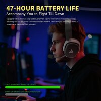 Наушники Ajazz AHM09 Max (белый/серый) - Превью изображения №5 — Интернет-магазин Time-Shop