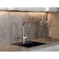 Смеситель Cersanit Elio однорычажный 68260 (сатин) - Превью изображения №8 — Интернет-магазин Time-Shop