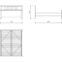 Кровать Mio Tesoro Сага 160x200 2.08.04.070.15 (серый/ясень) - Превью изображения №4 — Интернет-магазин Time-Shop