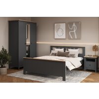 Кровать Mio Tesoro Сага 160x200 2.08.04.070.15 (серый/ясень) - Превью изображения №3 — Интернет-магазин Time-Shop