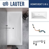 Lauter Oasis 155 21203055 (с ножками и сифоном 21Y11010 хром)
