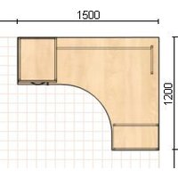 Стол Славянская столица С-085/1 (левый, дуб сонома) - Превью изображения №2 — Интернет-магазин Time-Shop