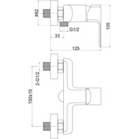 Смеситель Cersanit Geo 63041 - Превью изображения №2 — Интернет-магазин Time-Shop