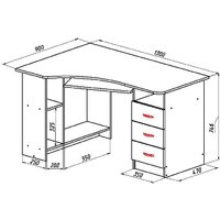 Стол Мебель-класс Престиж (венге/ясень шимо светлый, правый) - Превью изображения №3 — Интернет-магазин Time-Shop
