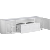 Тумба Mio Tesoro Сириус 2 двери и 2 ящика 156x47 2.02.03.330.1 (белый) - Превью изображения №3 — Интернет-магазин Time-Shop