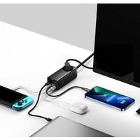 Сетевое зарядное Baseus GaN3 Pro Desktop Powerstrip AC+2U+2C 65W PSZM000901 - Превью изображения №3 — Интернет-магазин Time-Shop