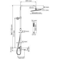 Душевая система  Wasserkraft A199.069.103.010.CH Thermo - Превью изображения №3 — Интернет-магазин Time-Shop