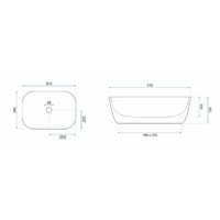 Умывальник Rea Claudia white U6644 - Превью изображения №5 — Интернет-магазин Time-Shop