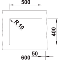 Кухонная мойка Blanco Rotan 500-U 526098 (черный) - Превью изображения №3 — Интернет-магазин Time-Shop