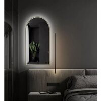 Зеркало EMZE Led с подсветкой и УФ-окантовкой 50x100 LED.UV.ARC.50.100.AUR (золото) - Превью изображения №5 — Интернет-магазин Time-Shop