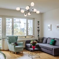 Припотолочная люстра Escada 150007/8R ES0000067 (Satin Nickel) - Превью изображения №4 — Интернет-магазин Time-Shop