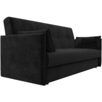 Диван Лига диванов Лига-018 117849 (велюр черный) - Превью изображения №4 — Интернет-магазин Time-Shop