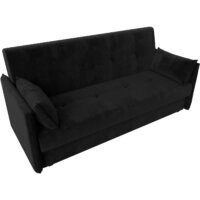 Диван Лига диванов Лига-018 117849 (велюр черный) - Превью изображения №3 — Интернет-магазин Time-Shop