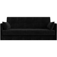 Диван Лига диванов Лига-018 117849 (велюр черный) - Превью изображения №2 — Интернет-магазин Time-Shop