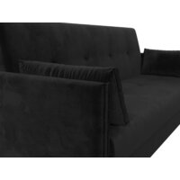 Диван Лига диванов Лига-018 117849 (велюр черный) - Превью изображения №5 — Интернет-магазин Time-Shop