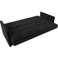 Диван Лига диванов Лига-018 117849 (велюр черный) - Превью изображения №6 — Интернет-магазин Time-Shop