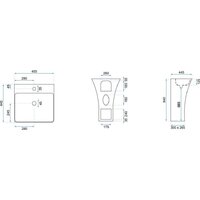Умывальник Rea Ada Slim 45x43 Reau9902 - Превью изображения №7 — Интернет-магазин Time-Shop