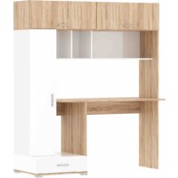 Памир ПКС-1 (дуб сонома/белый глянец)