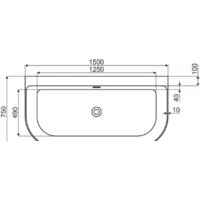 Ванна Rea Olimpia 150x75 - Превью изображения №3 — Интернет-магазин Time-Shop