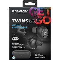 Наушники Defender Twins 638 - Превью изображения №6 — Интернет-магазин Time-Shop