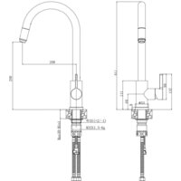 Смеситель Voda Vessel VSL519B - Превью изображения №2 — Интернет-магазин Time-Shop