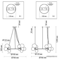 Подвесная люстра Odeon Light Tovi 4818/14 - Превью изображения №4 — Интернет-магазин Time-Shop