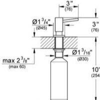 Дозатор для моющего средства Grohe Cosmopolitan 40535DC0 (сталь) - Превью изображения №3 — Интернет-магазин Time-Shop