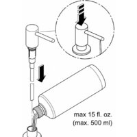 Дозатор для моющего средства Grohe Cosmopolitan 40535DC0 (сталь) - Превью изображения №4 — Интернет-магазин Time-Shop