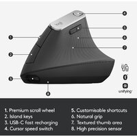 Вертикальная мышь Logitech MX Vertical - Превью изображения №9 — Интернет-магазин Time-Shop