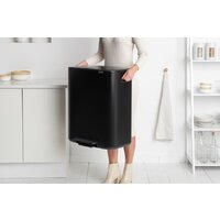 Система сортировки мусора Brabantia Bo Pedal Bin 2 x 30 л (черный матовый) - Превью изображения №11 — Интернет-магазин Time-Shop