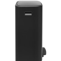Система сортировки мусора Brabantia Bo Pedal Bin 2 x 30 л (черный матовый) - Превью изображения №2 — Интернет-магазин Time-Shop